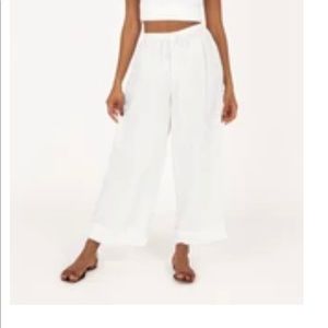 MODA WHITE LINEN PANTS